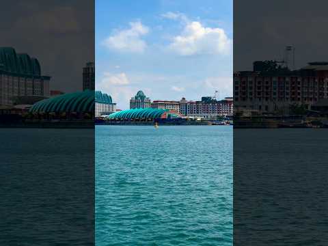 爱新加坡的蓝天和白云Love Singapore's blue skies and white clouds