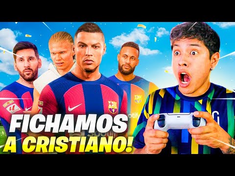 FICHAMOS A CRISTIANO RONALDO, jugará con MESSI & NEYMAR JR 😱 MODO CARRERA FIFA24