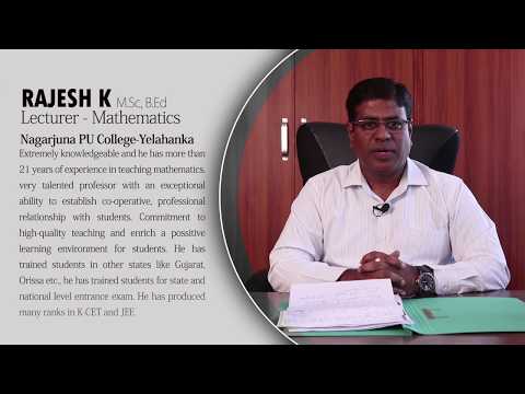 Nagarjuna PU College | Science Coordinator Speaks |