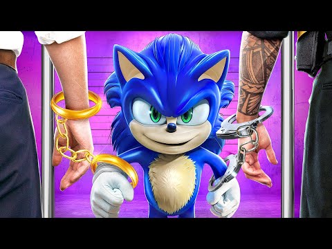 GOOD and BAD Cop VS Sonic The Hedgehog! Jock and Nerd in Prison! Stupid vs Smart!