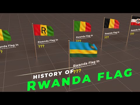 Rwanda Flag History | Evolution of Rwanda Flag | Flags of the world |