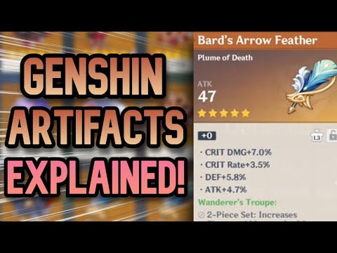 ARTIFACTS EXPLAINED! | Genshin Impact Artifact Stat Guide (Beginner's Guide Simplified)