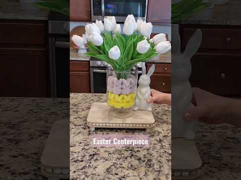 How to Make the Cutest Easter Peeps Centerpiece Ever! #shorts #spring #easter #diy