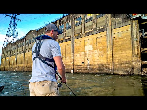 Tons Of Fish Live Under This Creepy Old Dam | Ohio River Catfishing