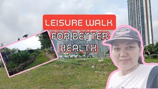 LEISURE WALK FOR BETTER HEALTH #bambiediariesofficial  #bridgetownedestinationestate #walking