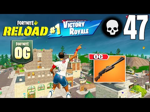 47 Elimination Solo Vs Squads OG RELOAD Gameplay Wins (Fortnite Chapter 5 Season 4 PS4 Controller)