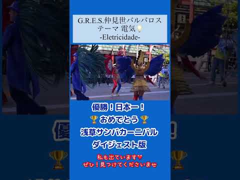 【浅草サンバカーニバル】23回目/5連覇優勝🏆G.R.E.S仲見世バルバロス!#アサヒビール