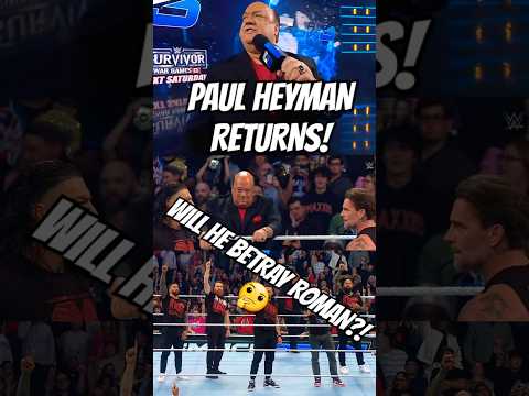 PAUL HEYMAN IS BACK! #wwesmackdown #wwe