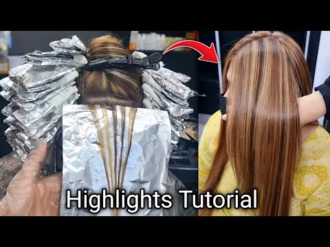 Golden Blonde highlights with base color technique | Step by step Tutorial | Asma Khan