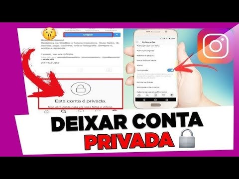 Como deixar sua CONTA PRIVADA no Instagram - Rápido e Fácil