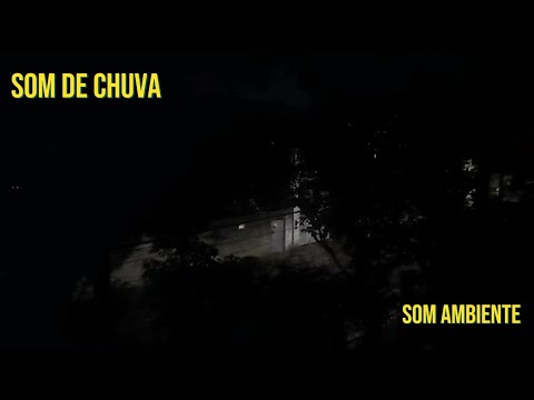 TELA ESCURA • SOM RELAXANTE DE CHUVA PARA DORMIR TRANQUILO E RÁPIDO - AMBIENTE DE RUA