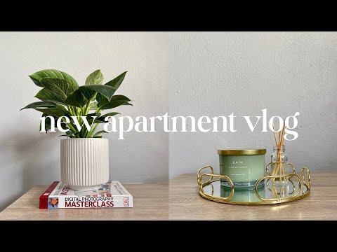 MOVING VLOG | empty apartment tour, cleaning, home decor shopping & hauls