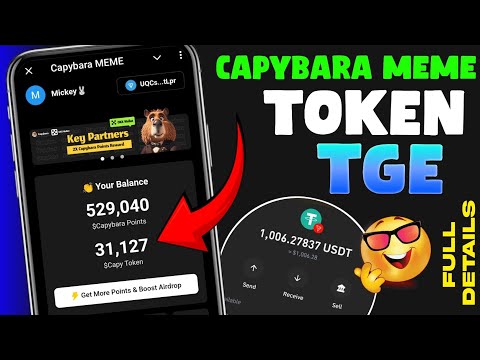 Capybara Meme AirDrop TGE Listing Date | Capybara Meme Withdrawal | Capybara Meme AirDrop New Update