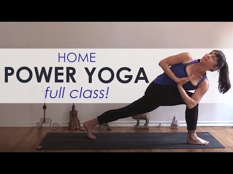 Power Yoga Workout ~  Full Yoga Class for At Home!