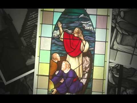 The Lords Prayer 1974 StJames Anglican Church windows, Fenelon Falls, Canada.￼ A Grandpachris video.