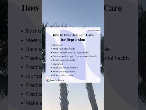 How to Practice Self Care for Depression