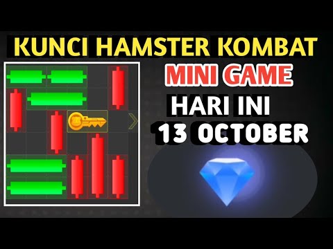 CARA MEMBUKA KUNCI MINI GAME HAMSTER KOMBAT HARI INI 13 OKTOBER 2024 | HAMSTER KOMBAT MINI GAME