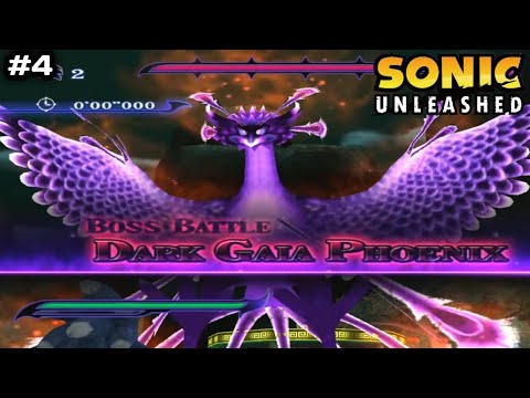 Lawan Boss Dark Gaia Phoenix !!! - Sonic Unleashed #4