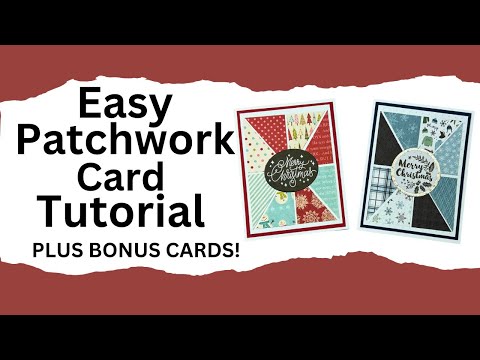 Make A Patchwork Card! #easycardtutorial #easycardtechnique #useyourscraps