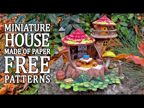 Miniature dollhouse made of paper - Canon Creative park DIY kit Dwarf house