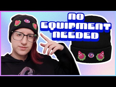 Turn YOUR Art Into Embroidered Apparel ✦ Full Beanie Design Process