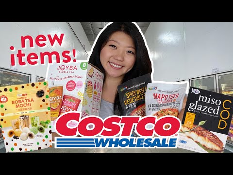 COSTCO FOOD HAUL! Trying NEW Costco Asian Food 2022 (boba, frozen foods & more!)