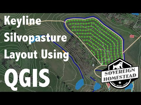 QGIS Keyline Silvopasture Layout For Accurate Tree Counts