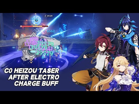 PLAYING C0 HEIZOU AFTER ELECTRO CHARGE BUFF | HEIZOU TASER | 12-2-1