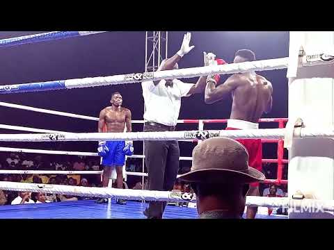 UBCL-BOMBERS Captain JOSHUA TUKAMUHEBWA Unanimously Defeat Edward Kimera, A light Welterweight Bout.