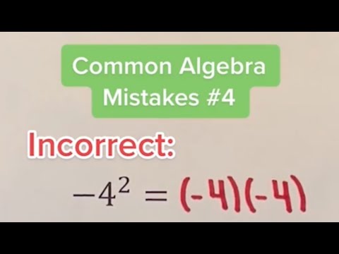 Common Algebra Mistakes #4 Explanation