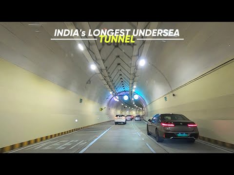 4K Drive in India’s First & Longest UnderSea Tunnel - Mumbai | Marine Drive to Malabar Hill