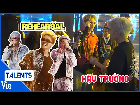 Hậu Trường Rap Việt - Hội anh em Nhà Của Bảo rehearsal chung kết, vui như mở hội