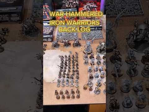 40k pile of shame. #ironwarriors #40k #warhammer #pileofshame #hobby #miniatures