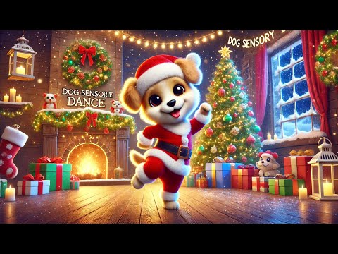 Hey Dog & Cat Sensory - Jingle Bells Dance Little Dog & Cat | Ringing Bells Fun Christmas for Kids 🎅