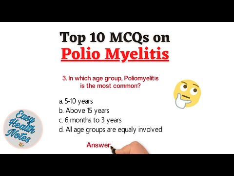 Top 10 Multiple Choice Questions (MCQs) on Polio Myelitis