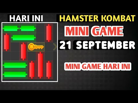 CARA MEMBUKA KUNCI MINI GAME HAMSTER KOMBAT HARI INI 21 SEPTEMBER 2024 | HAMSTER KOMBAT MINI GAME