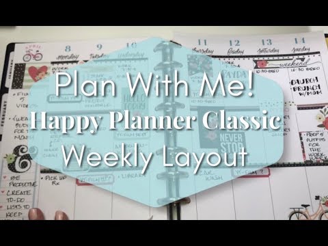 Happy Planner Classic PLAN WITH ME! | Before AND After the Pen With Notes!