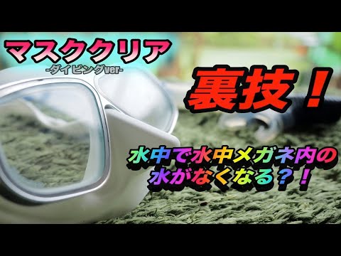 【沖縄ダイビング】ダイビング器材の使い方　”マスククリアの仕方(ダイビングの時)”　ピンクマーメイド