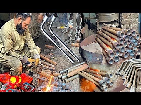 Craftsman Making A Wheel Spanner- Wheel Spanner Which Made From Truck Axle |