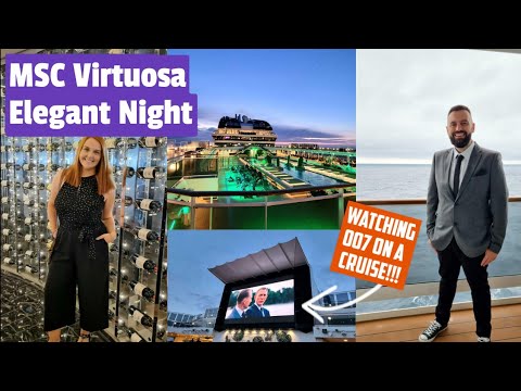 MSC Virtuosa Elegant Night - Great Food, Entertainment & A Greeting From The Captain Himself!