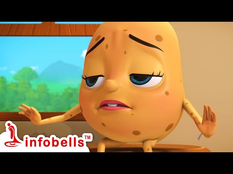 আলু কাচালু কেন কাঁদছে - Aloo Kachaloo | Bengali Rhymes and Cartoons | Infobells #bengalicartoons