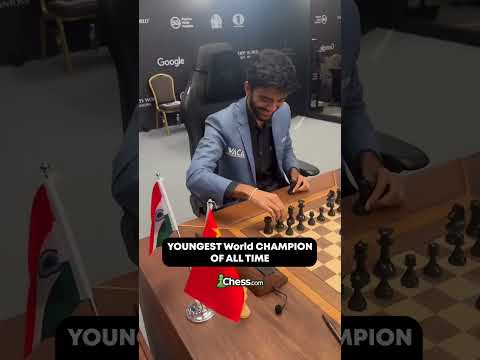 Youngest World champion Gukesh