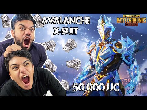 Most Expensive Glacier Suit In PUBG Mobile | 50,000 UC | Avalanche X-Suit MAXED !!!