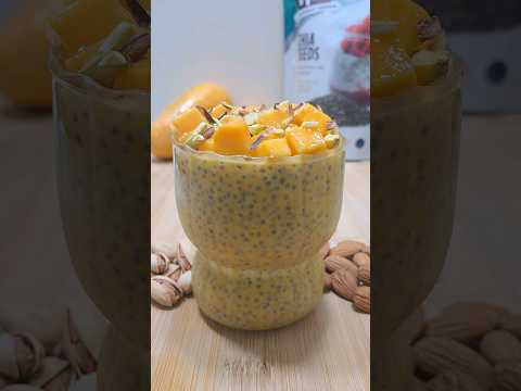 Viral Mango Chia Pudding ASMR 🥭 #shorts #asmr