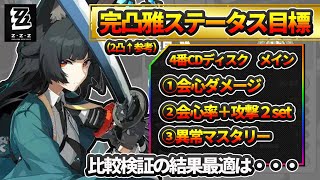 【ゼンレスゾーンゼロ】いつの間にか完凸してた星見雅の厳選が一段落したので目標ステータスを紹介！気になる4番メインステ3種の検証結果付き！【ゼンゼロ】【ZZZ】