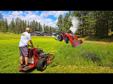 His Tractor BLEW UP As Soon As He Started MOWING