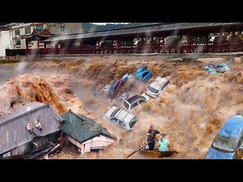 Honshu Island is sinking! Crazy floods hit Japan!