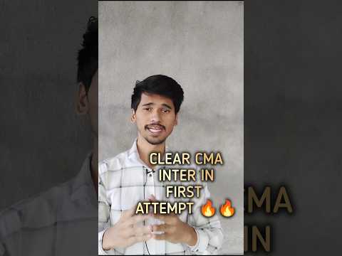 Clear CMA inter #cma #cmastudent #cmaannouncement #cmainteridt #cmainter #cmaupdate #ca#cs #cmainter