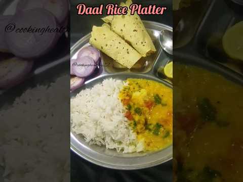 Perfect Daal Rice platter| #shorts #cookinghealthy22