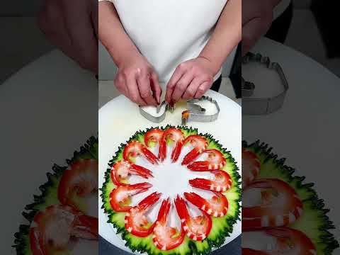 Amazing Food and Cucumber Make Carving cutting design Skill and decorated plate#Fruit Cutting design